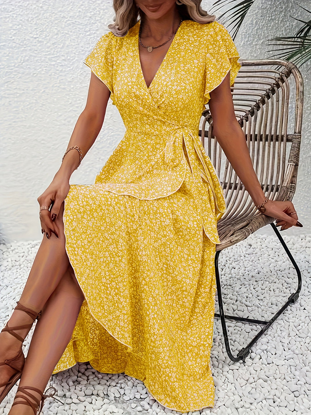 DELACROIX | Robe Élégante Fleurie Camille