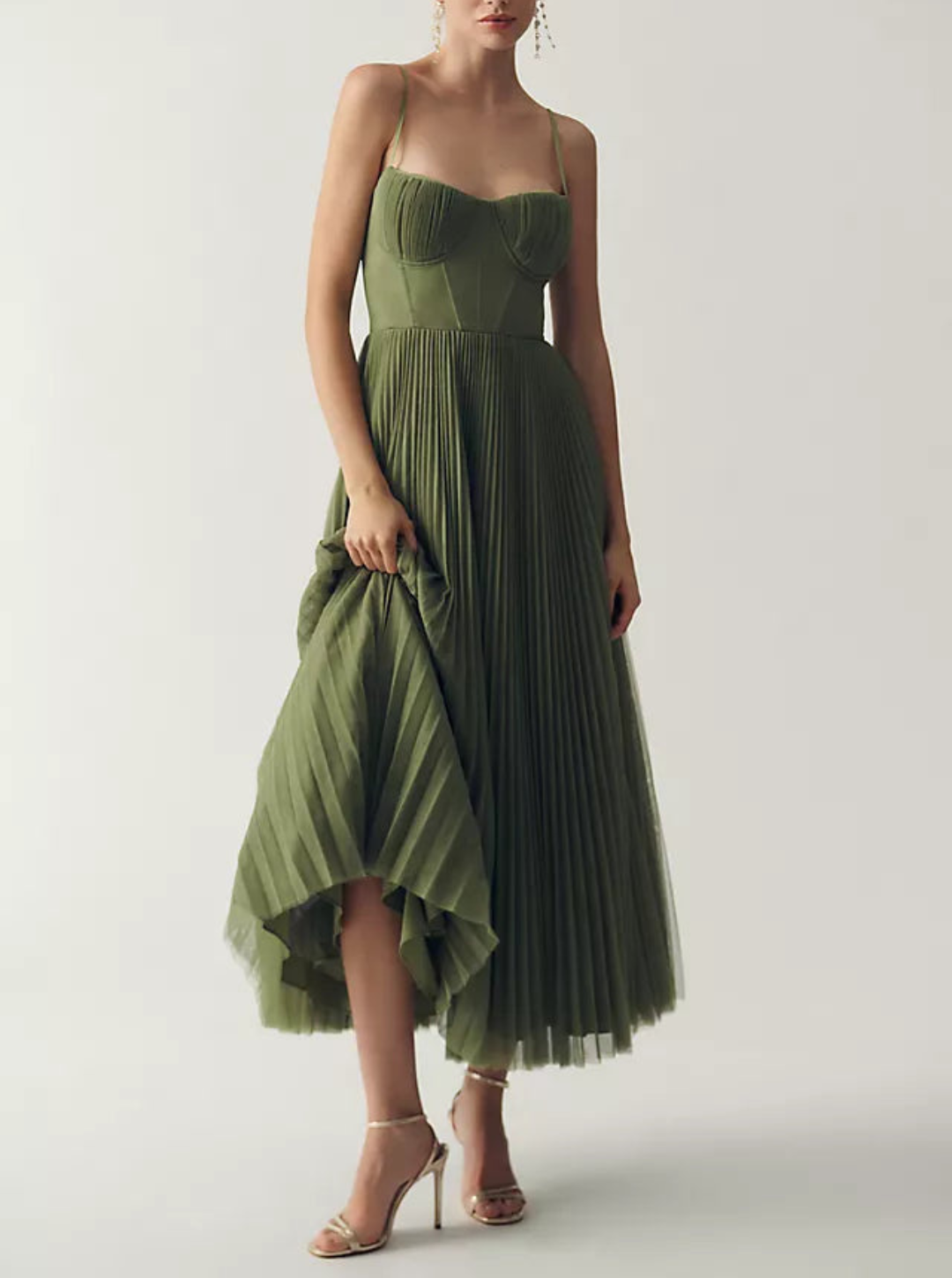 DELACROIX | Robe en tulle drapée élégamment