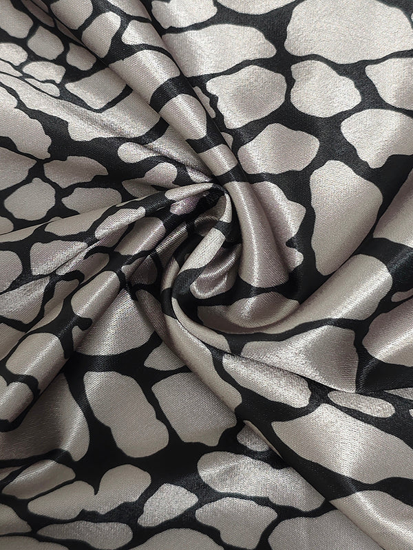 DELACROIX | CHEMISIER EFFET SATIN À MOTIF ARTISTIQUE