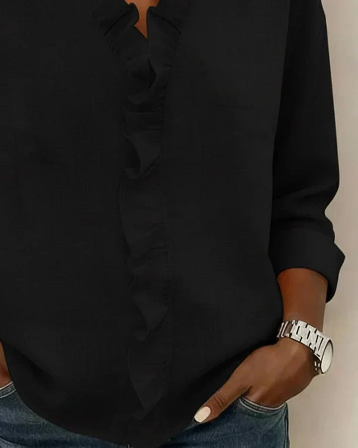 DELACROIX | Haut Élégant à Volants Confortables