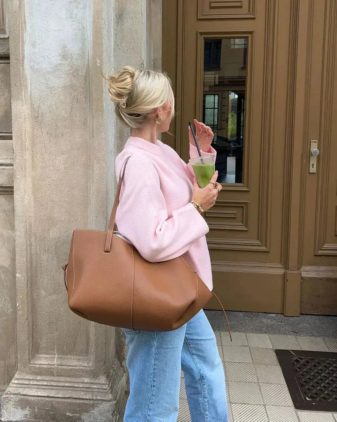 DELACROIX | PULL ROSE À MANCHES LONGUES