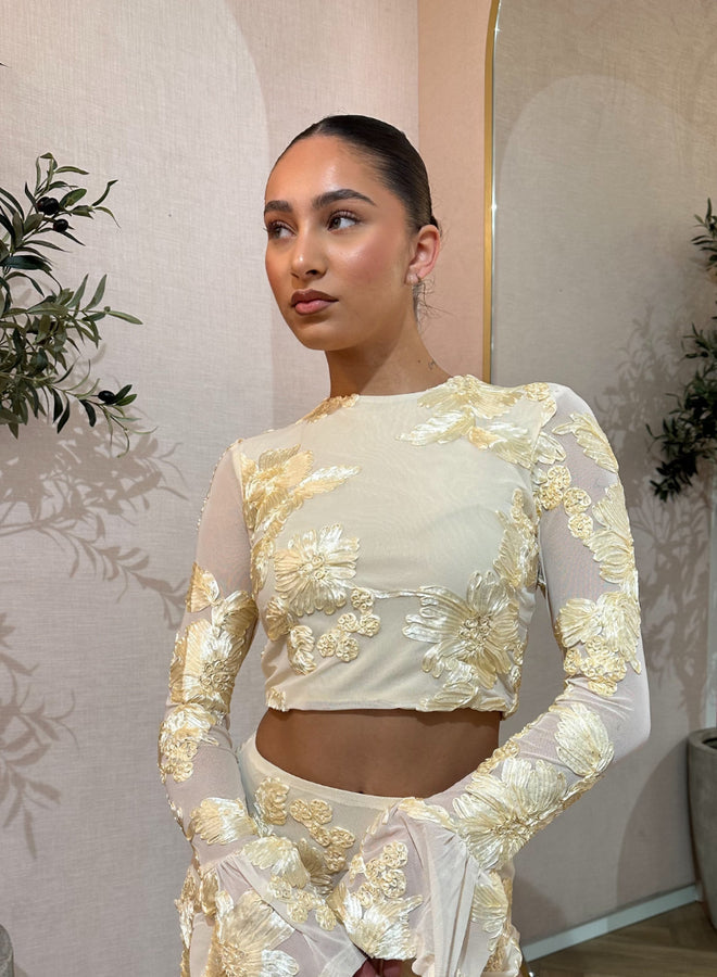 DELACROIX | ENSEMBLE BRODÉ FLORAL