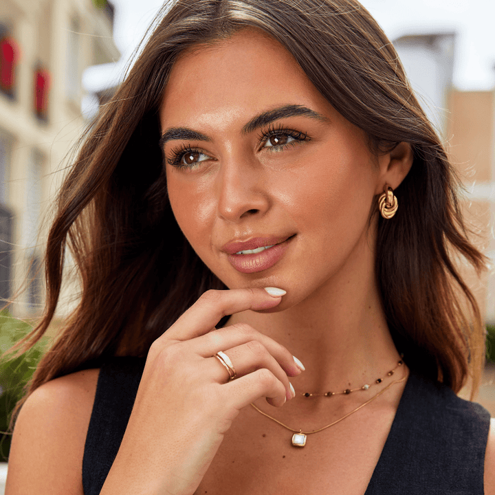 DELACROIX | BAGUE DORÉE SAHARA À COUCHES