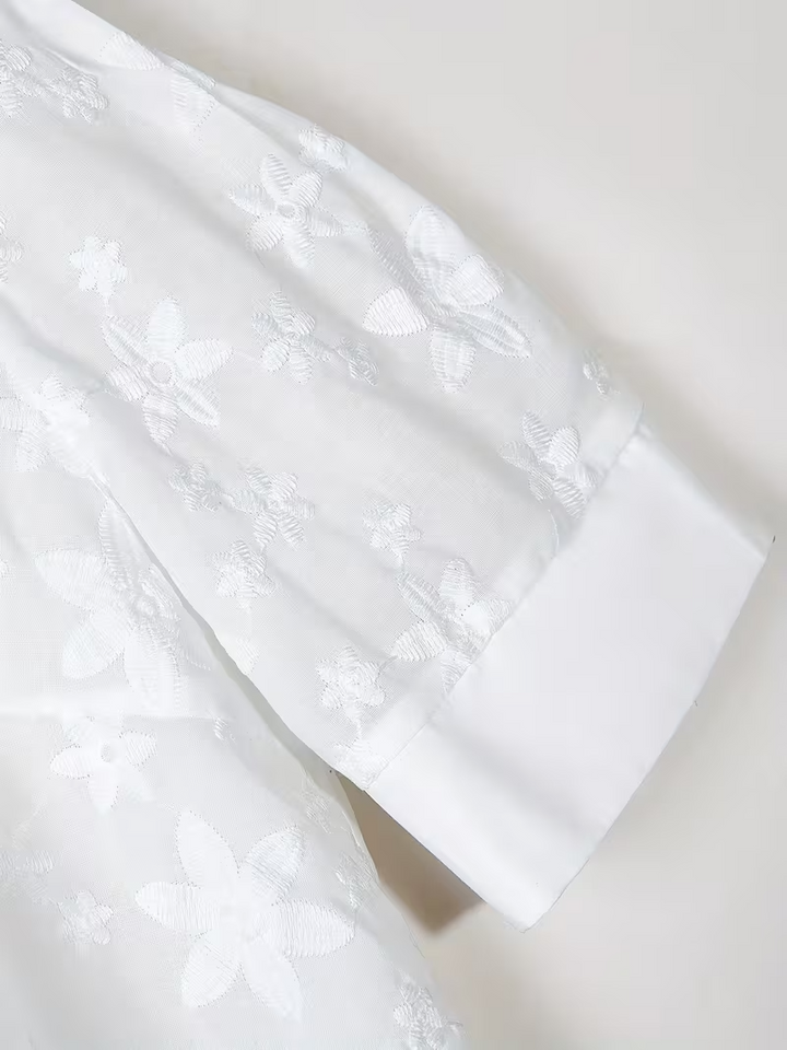 DELACROIX | Blouse Élégante à Motifs Floraux