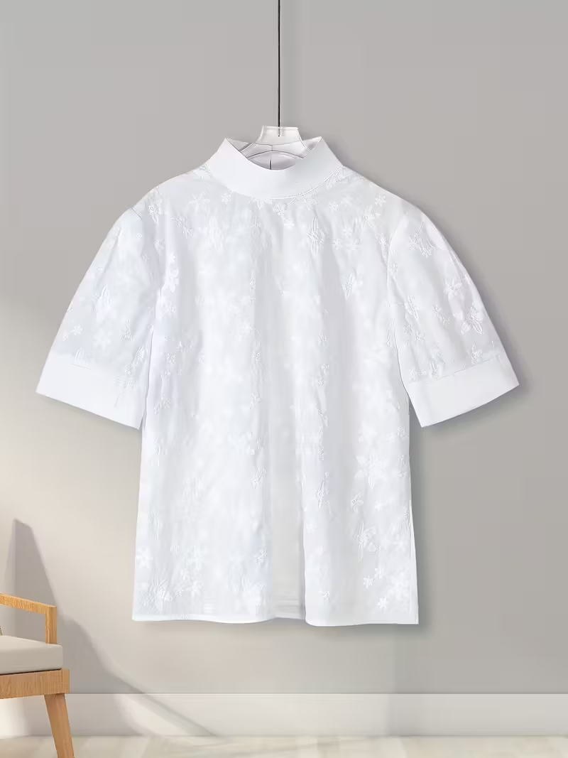 DELACROIX | Blouse Élégante à Motifs Floraux