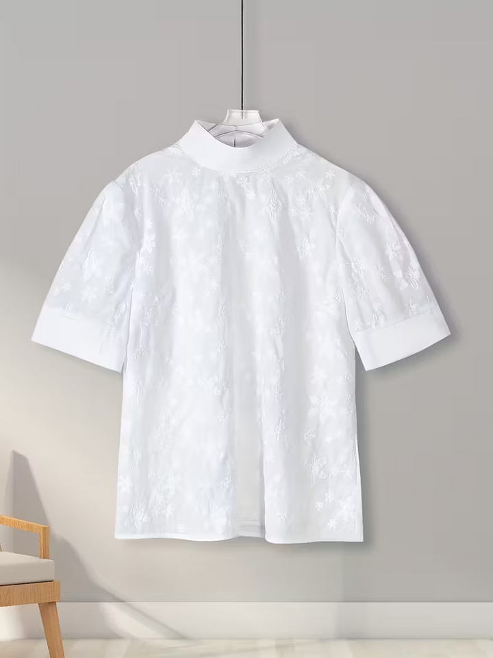 DELACROIX | Blouse Élégante à Motifs Floraux